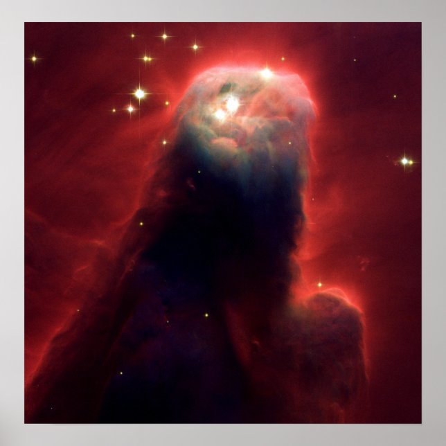 Cone Nebula (Hubble Telescope) Poster (Front)