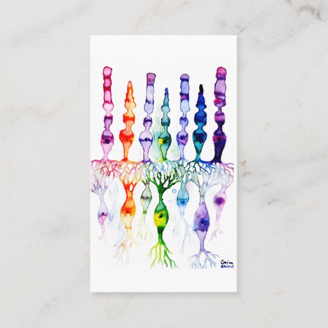 Cone rod cells and bipolar neurons of retina business card (Front)