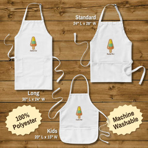 Cone Shaped Sorbet Stick Adult Apron