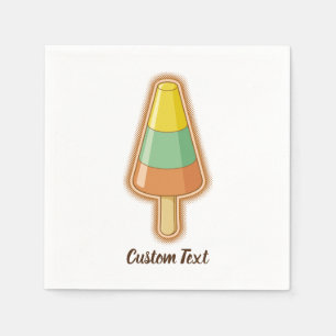 Cone Shaped Sorbet Stick Napkins