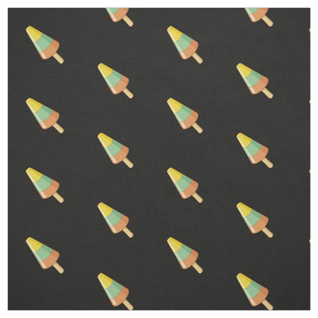 Cone Shaped Sorbet Stick Pattern Fabric (Swatch)