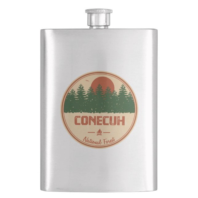 Conecuh National Forest Flask (Front)