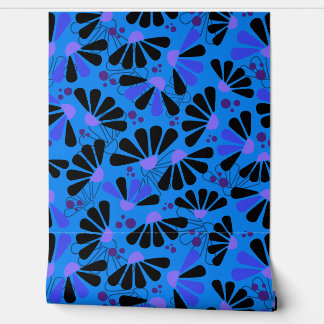 Coneflower Confetti on Paradise Blue Wallpaper