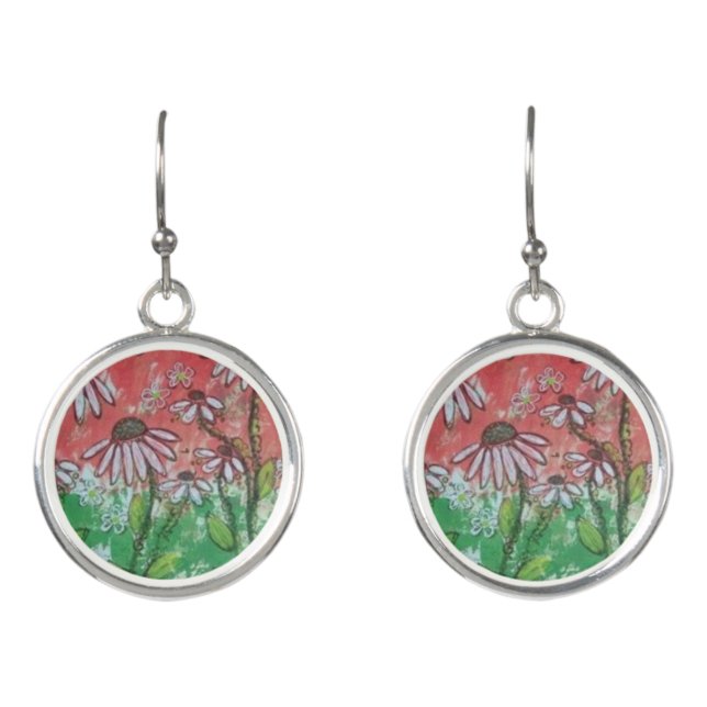 Coneflower Earrings (Front)