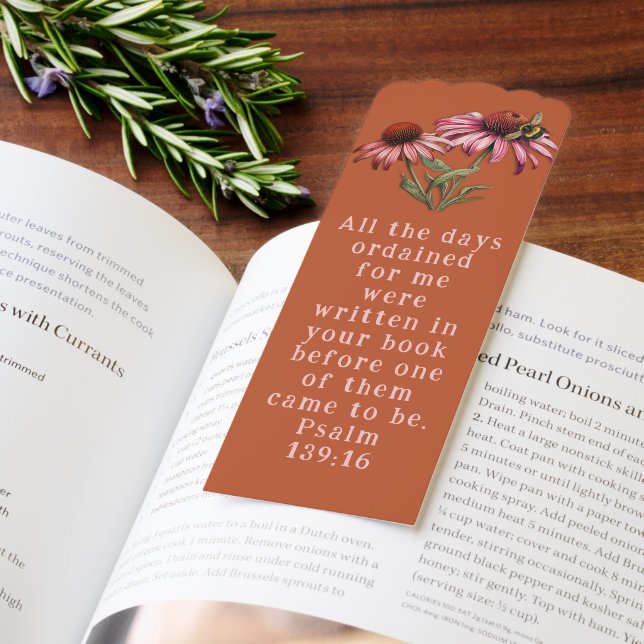 Coneflower Echinacea Personalized Scripture Bookmarks (Book)
