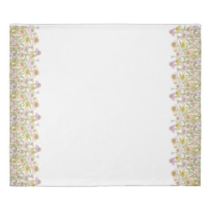 Coneflowers Floral Botanical Art Watercolor King Duvet Cover