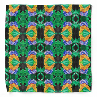 Coneja Butterfly Flower Botanical Art Bandana