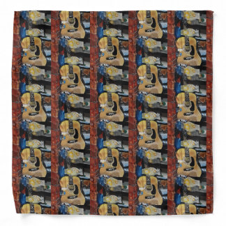 Coneja Guitar Still Life Art Pattern Bandana