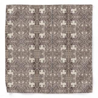 Coneja Ink Cube Labyrinth Monochrome Bandana