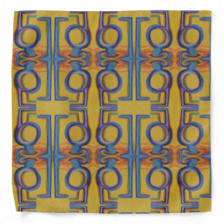 Coneja Purple Loop Lattice Abstract Art Bandana