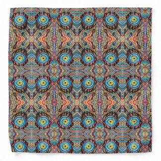 Coneja Radial Eye Rainbow Abstract Art Bandana