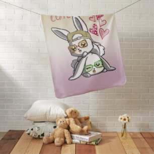 Conejito Divertidos Baby Blanket