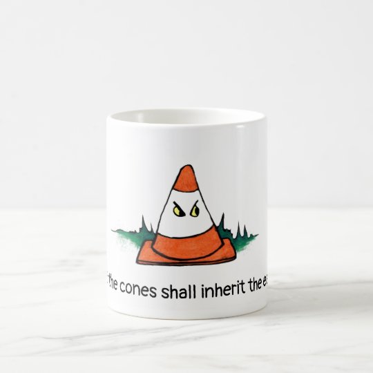cones, funny, traffic cone, mug