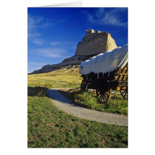Conestoga wagon at Scottsbluff National Cards (Front)