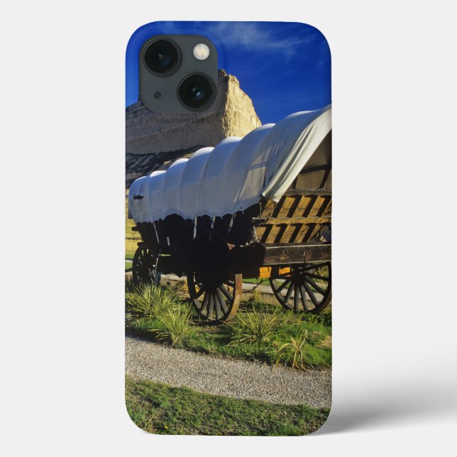 Conestoga wagon at Scottsbluff National Case-Mate iPhone Case (Back)
