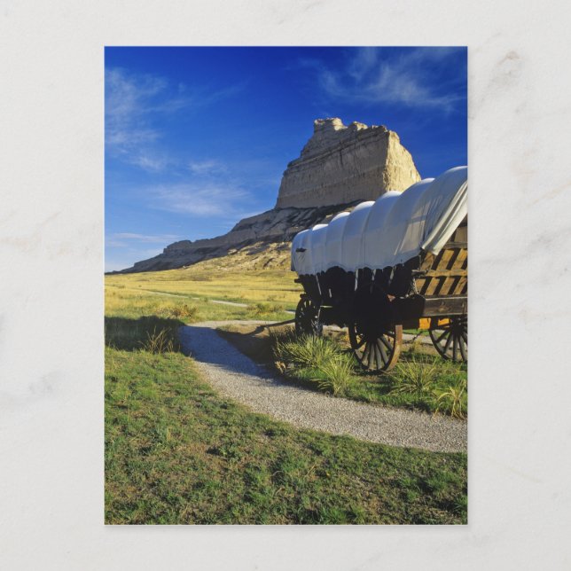 Conestoga wagon at Scottsbluff National Postcard (Front)
