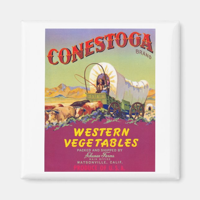 Conestoga Western Vegetables Magnet (Front)
