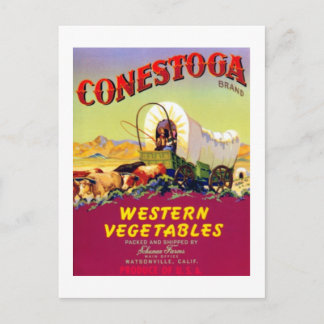 Conestoga Western Vegetables Postcard