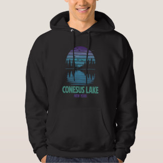 Conesus Lake New York Outdoors Vintage Hoodie
