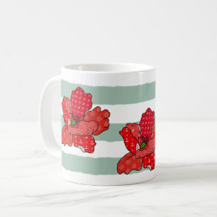 Conetti poppy coffee mug