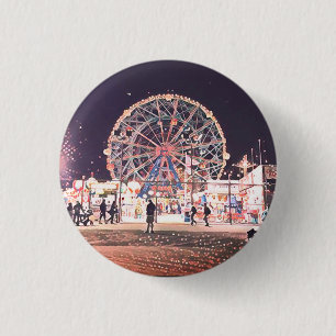 Coney Island Amusement Pinback Button