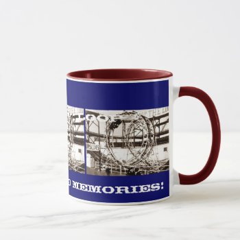 Coney Island Antique View Looping Roller Coaster Mug by rainsplitter at Zazzle
