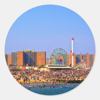 Coney Island beach - NYC sticker