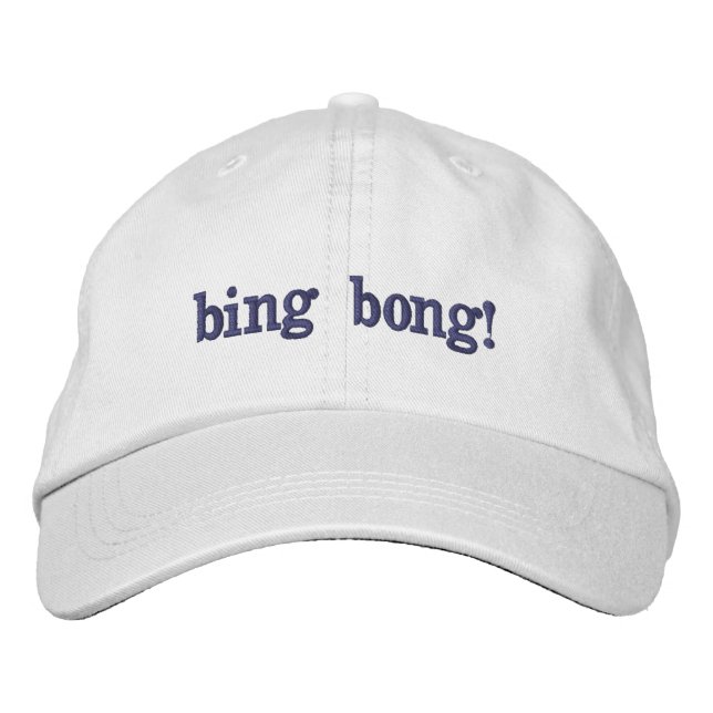 coney island bing bong embroidered baseball cap (Front)