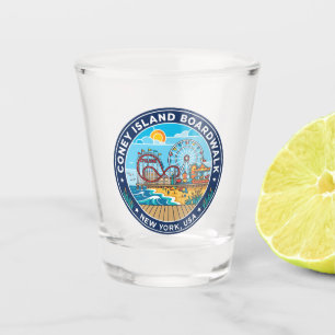 Coney Island Boardwalk USA Shot Glass