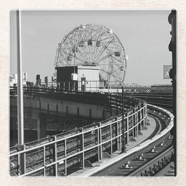 Coney Island Glass Coaster (Front)