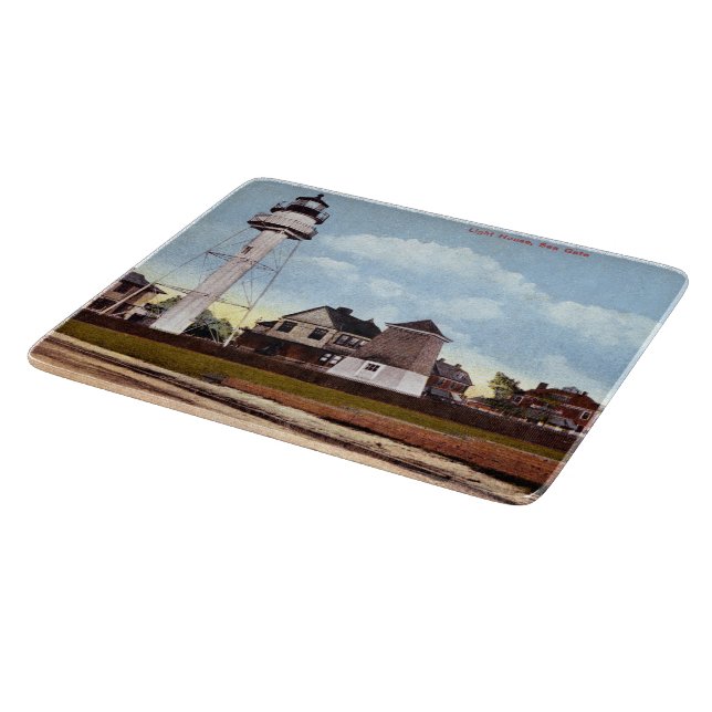 Coney Island Lighthouse, New York Cutting Board (Corner)