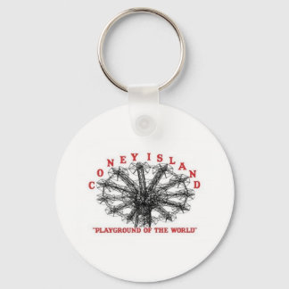 Coney Island New York - Playground of the World Keychain