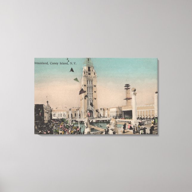 Coney Island, NY - Dreamland Ride Canvas Print (Front)