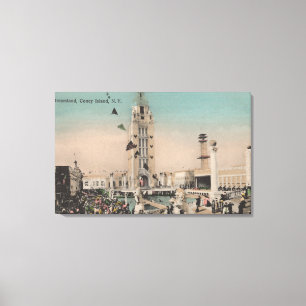 Coney Island, NY - Dreamland Ride Canvas Print