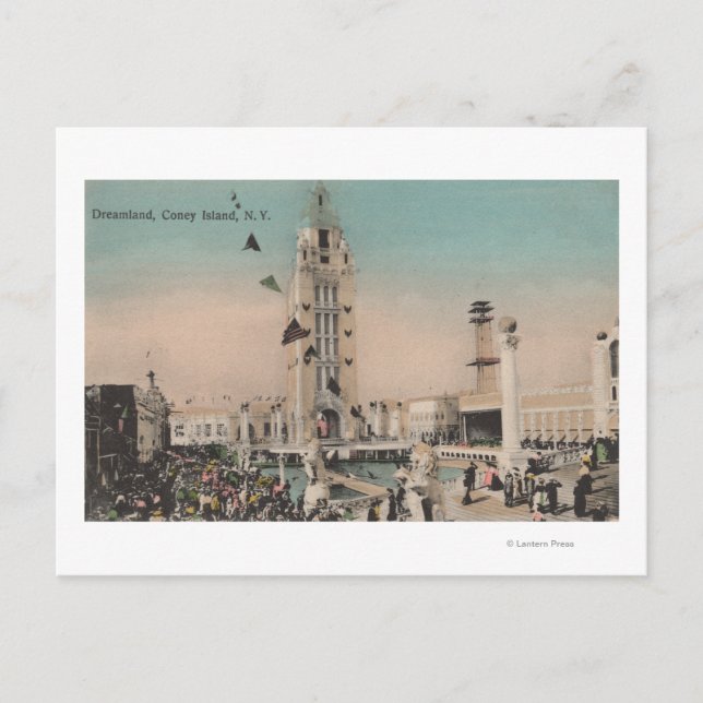 Coney Island, NY - Dreamland Ride Postcard (Front)