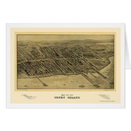 Coney Island NY Panoramic Map _ 1906