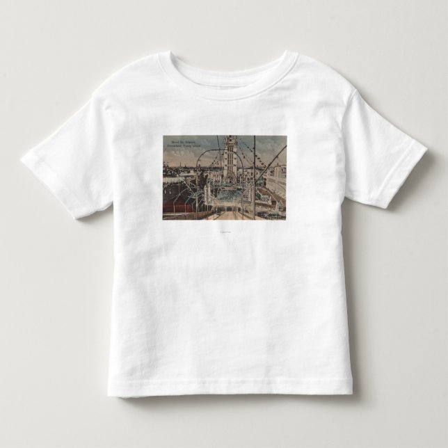 Coney Island, NY - Shoot the Schutes Ride Toddler T-shirt (Front)