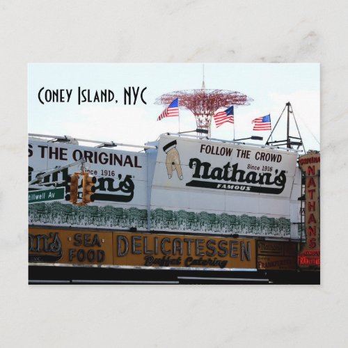 Coney Island NYC Postcard