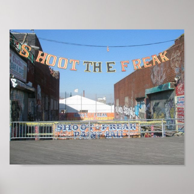 Coney Island Shoot The Freak Poster (Front)