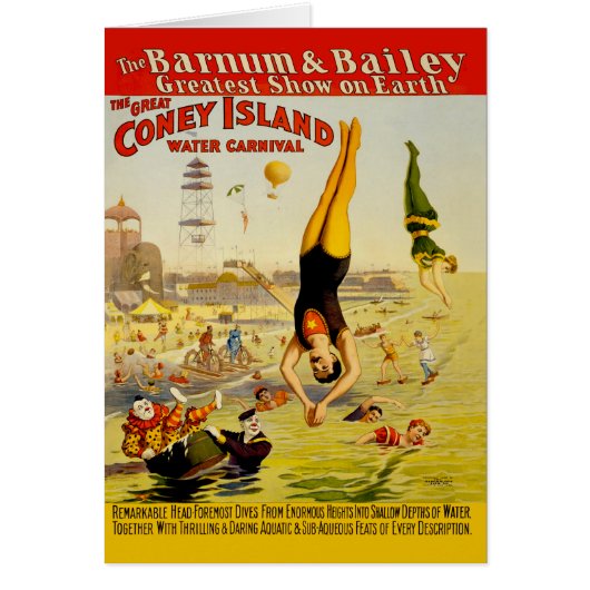 Coney Island Sideshow Poster Cards (Front)