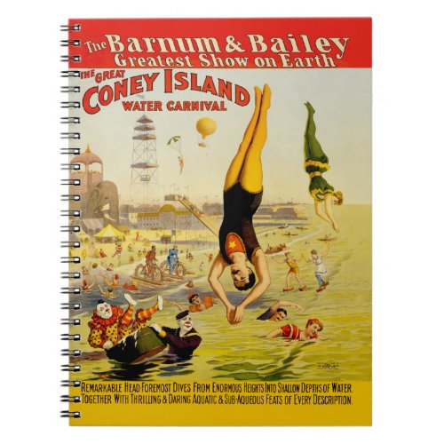 Coney Island Sideshow Poster Notebook