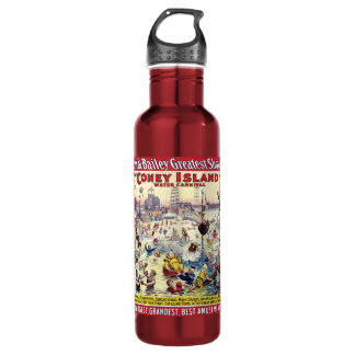 Coney Island Water Carnival, 1898 Stainless Steel Water Bottle