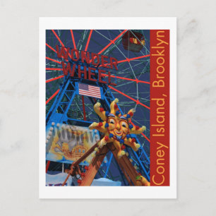 Coney Island Wonder Wheel Postcard