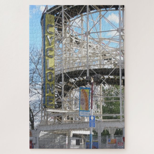 Coney Islands Cyclone Roller Coaster Jigsaw Puzzle (Vertical)