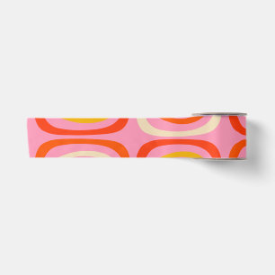 Confaab Colorful Modern Rainbow Abstract Pattern Satin Ribbon