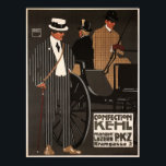 CONFECTION KEHL Clothing Vintage Mens Fashion Poster<br><div class="desc">High resolution reproduction,  super sharp prints,  color corrected for vibrant and crisp colors,  and digitally repaired for tears,  blemishes,  missing elements. Confection Kehl Gentlemen Clothing Poster.</div>