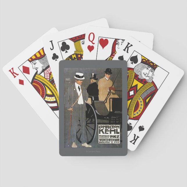 Confection Kehl Gentlemen Clothing Poker Cards (Back)