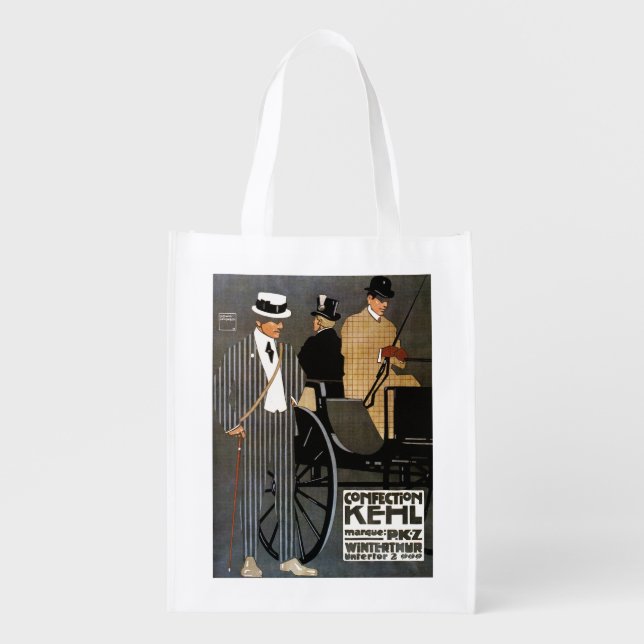 Confection Kehl Gentlemen Clothing Reusable Grocery Bag (Front)