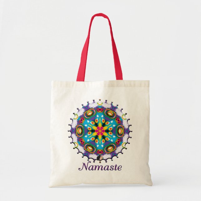 Confection Namaste Kaleidoscope Tote Bag (Front)