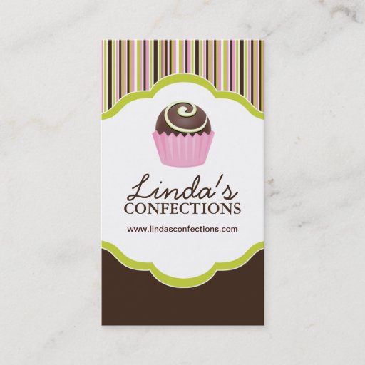 Customizable Confections Business Card Template
